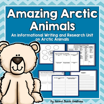 Preview of Arctic Animals Informational Writing Unit
