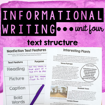 informational writing structure