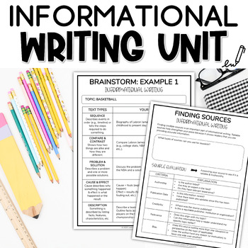 Preview of Informational Writing Unit - Write a Newspaper Article | Print & Digital