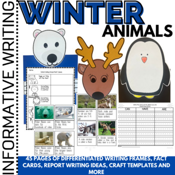 Preview of Winter Activities | Animals Research Project Organizers | Informational Writing