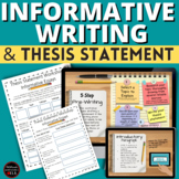 Informational Writing Informative Essay and Thesis Stateme