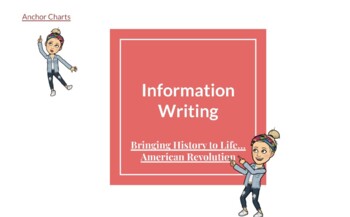 Preview of Informational Writing for the Revolutionary War Teacher Slides/Student Notebook