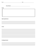 Informational writing template for students