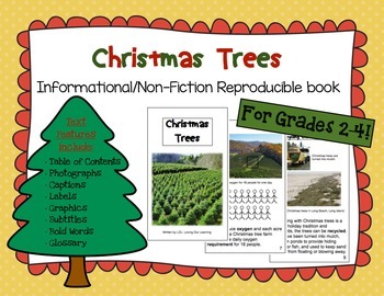 Preview of Informational/Non-fiction book- Christmas Trees (Gr. 2-4)