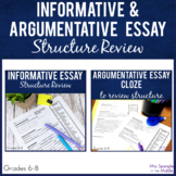 Informative AND Argumentative Essay Organization Review