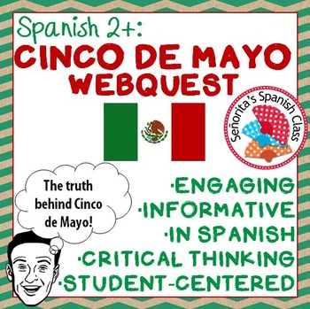 Preview of Spanish - Informative CINCO DE MAYO Webquest! - SPANISH version