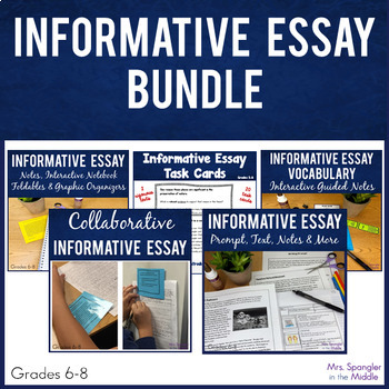 Preview of Informative Essay Writing Unit - Writing Informative Essays for Middle School