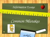 Informative Essay - Common Mistakes (Doh!)