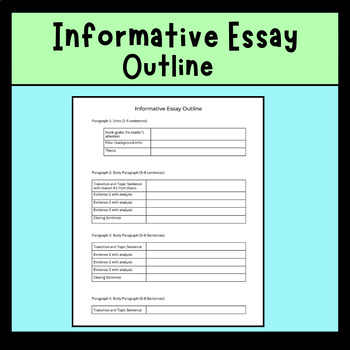 informative essay outline for 3rd grade