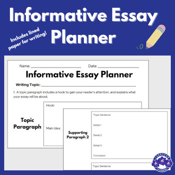 informational essay planner