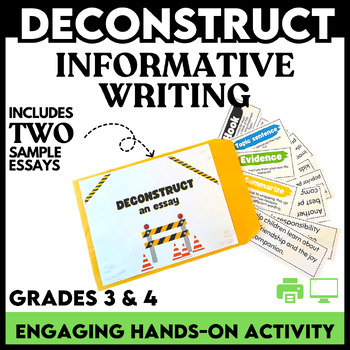 Preview of Informative Essay Writing - 3rd & 4th grade - Hands On Group Activity