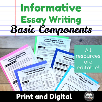 components of essay writing