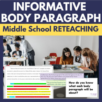 Preview of Informative Essay Writing Practice - Body Paragraph - Writing Informative Essays