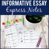 Informative Essay Writing Guided Notes