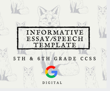 Informative Essay Or Presentation Template By ProjectBasedSixth | TPT