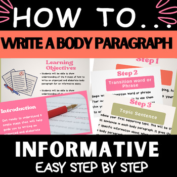 Preview of Informative Essays: A Step-by-Step Guide to Powerful Body Paragraphs