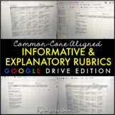 Informative & Explanatory Writing Rubrics Google Drive Edi