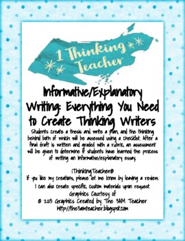 Preview of Informative/Explanatory writing: everything you need to create thinking writers