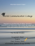 Informative Speech Bundle- World Communication College [.docx]