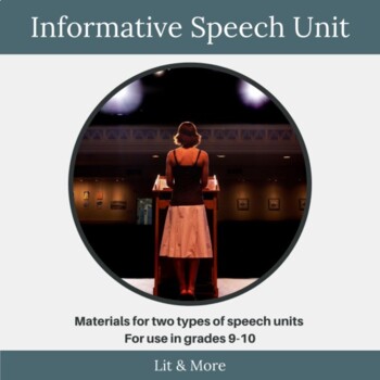 Preview of Informative Speech Unit | Research-based activity with public speaking resources
