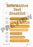Informative Text Checklist