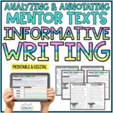 Informative Text Exemplars | Mentor Texts