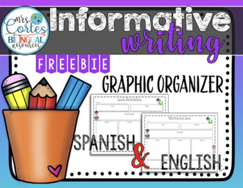 Preview of Informative Text Graphic organizer- Bilingual