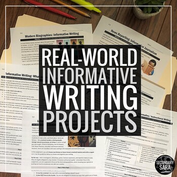 Preview of Informative Writing: 10 Real-World Assignments for Secondary ELA (with Google)