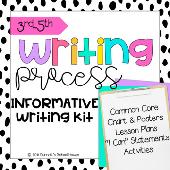Preview of Informative Writing Activities | Posters | CC Aligned | 3rd-5th Grades | FREEBIE
