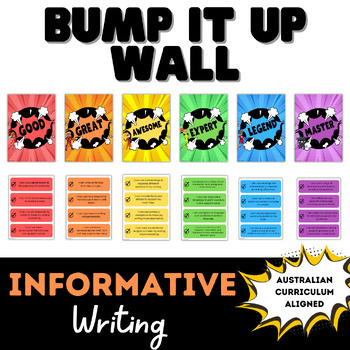 Preview of Informative Writing Bump it up Wall - Student Friendly