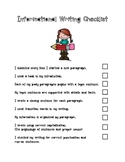 Informative Writing Checklist