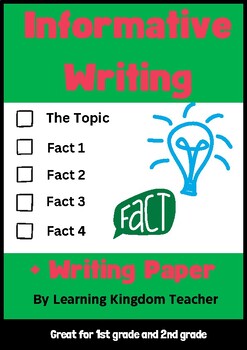 Preview of Informative Writing FACTS (increase Creative thinking) + writing paper