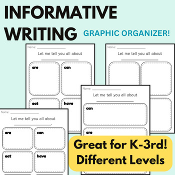 Preview of Informative Writing - Graphic Organizer