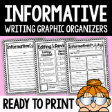 Informative Writing Graphic Organizer, Editing Revising, &
