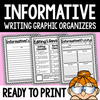 Preview of Informational Writing Graphic Organizer | Informative Writing Graphic Organizer