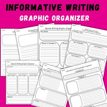 Informative Writing Graphic Organizer Template Writing Paper How To Writing
