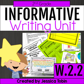 Preview of Informational Writing Graphic Organizers, Prompts, Lessons - W.2.2 Informative
