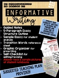 Informative Writing:  Guided Notes, Outlines, Sample Texts & More