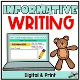 Informative Writing Lesson Activities 2nd 3rd Grade (Toy Themed)