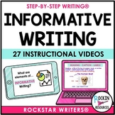 Informative Writing Mini Lesson Videos | Bundle of Videos