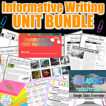 Preview of Informative Writing Multimedia Presentation Report Unit BUNDLE l 15 Days