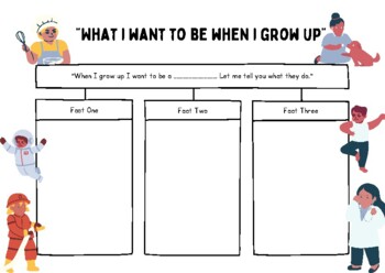Preview of Informative Writing Organizer When I Grow Up
