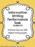 Informative Writing Performance Task