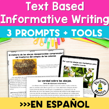Preview of Informative Writing Prompts in Spanish Performance Tasks for 4th 5th Grade