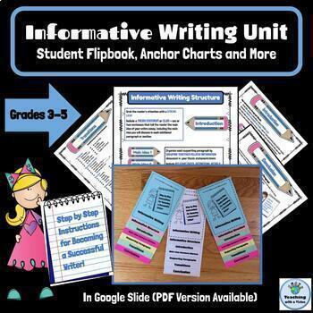 Preview of Informative Writing Resources, Graphic Organizers, Rubric, Anchor Charts DIGITAL