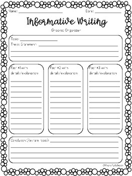 informative writing template free