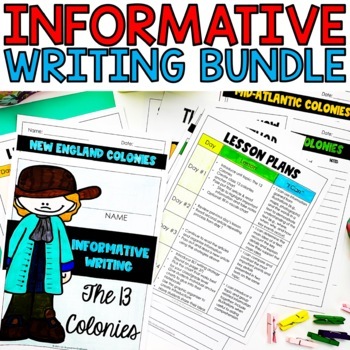 Preview of Informative Writing Unit Bundle | Writing Graphic Organizers | Writing Test Prep