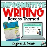 Informative Writing Unit - Informative Writing Prompt - 2nd-3rd