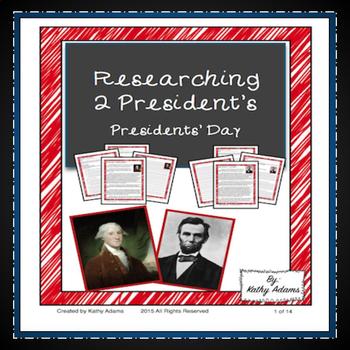 Preview of Presidents' Day Research Low Prep