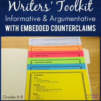 Preview of Informative and Argumentative Essay Writing Graphic Organizers for Middle School